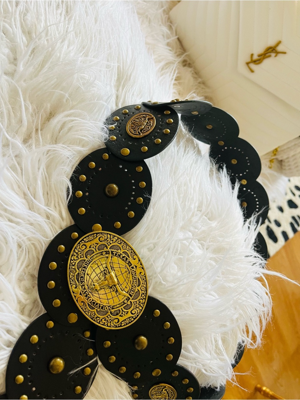 TEXAS  LONGHORN BOHEMIAN BELT
